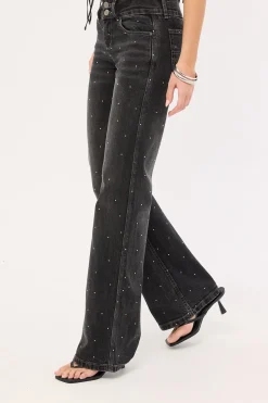 Shatter Bootcut Low Rider Black Rinse
