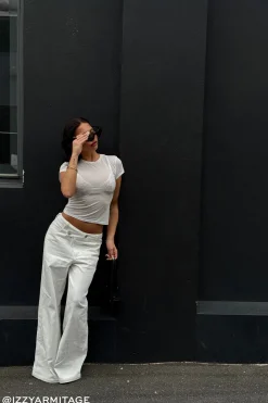 Sheer Baby Tee White