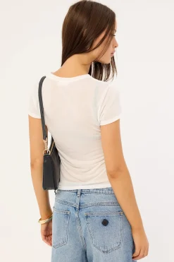 Sheer Baby Tee White