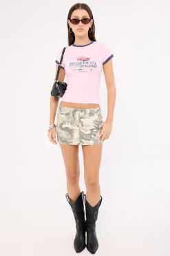 Shifted Club Tee Pink Tulle