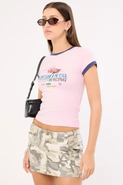 Shifted Club Tee Pink Tulle