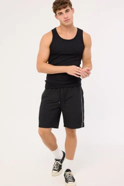Shooter Elastic Waist Boardshort Black