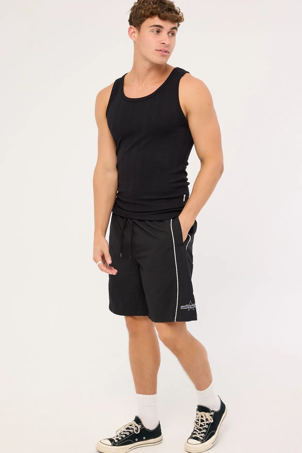 Shooter Elastic Waist Boardshort Black