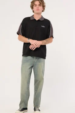 Shooter Short Sleeve Golf Polo Black