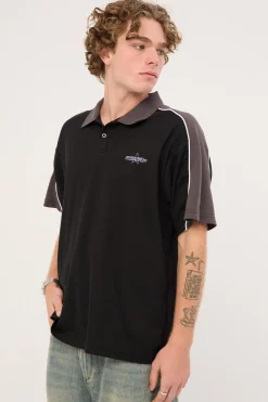 Shooter Short Sleeve Golf Polo Black