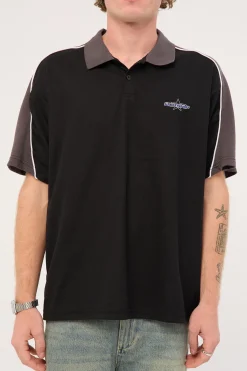 Shooter Short Sleeve Golf Polo Black