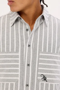 Showdown Shirt Cream/Black Stripe