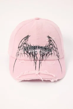 Shroud Distressed Dad Cap Baby Pink