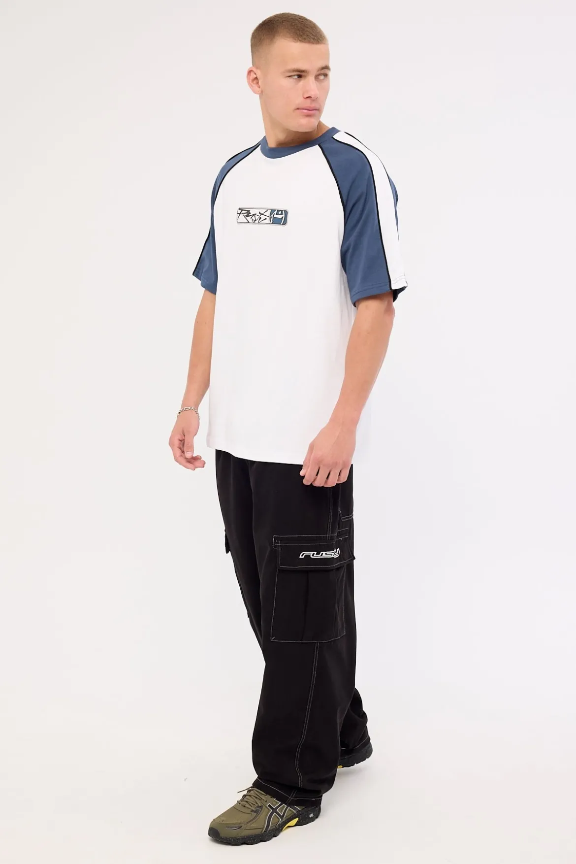 Side Quest Elastic Cargo Pant Black