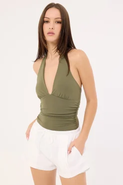 Sienna Pintuck Linen Short White