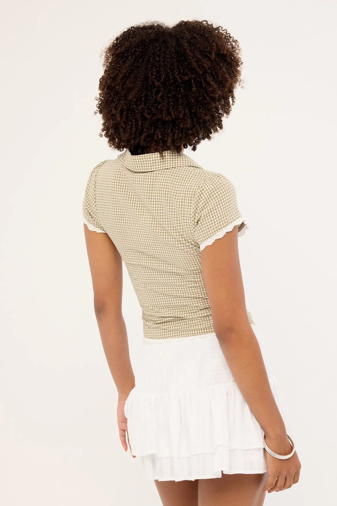 Sienne Frill Mini Skirt White