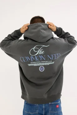 Sigma Boxy Hoodie Washed Black