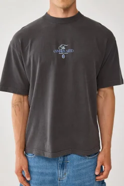 Sigma Brushed Easy Tee Washed Black