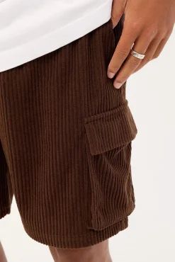 Signal Cord Cargo Short Coffee Brown