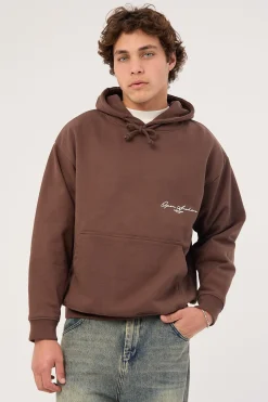 Signature Boxy Hoodie Cocoa Brown
