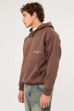 Signature Boxy Hoodie Cocoa Brown