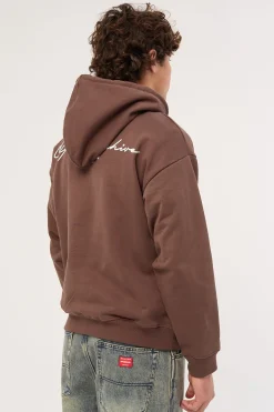Signature Boxy Hoodie Cocoa Brown