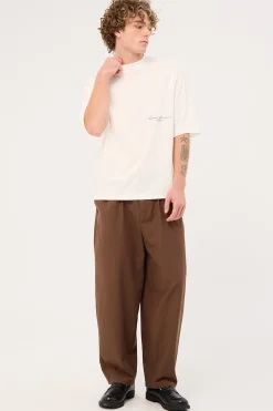 Signature Organic Boxy Tee Off White