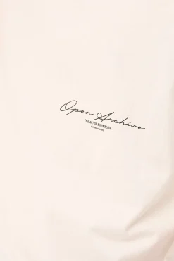 Signature Organic Boxy Tee Off White