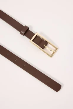 Signature Thin Belt Brown