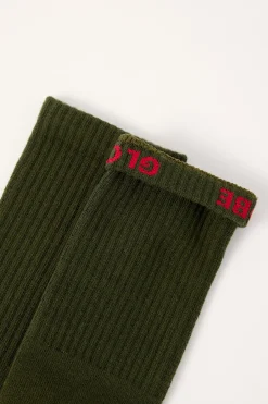 Single Sock Army Green