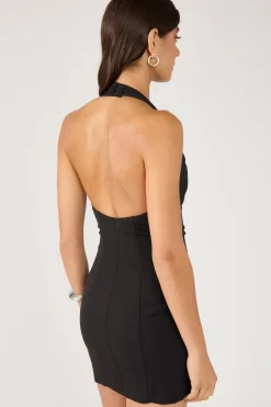 Siren Tailored Mini Dress Black