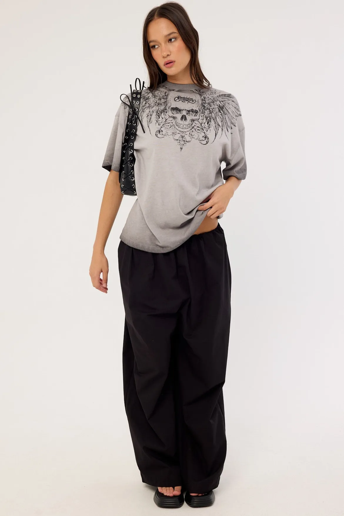 Skorn Heavyweight Relaxed Tee Pigment Washed Black