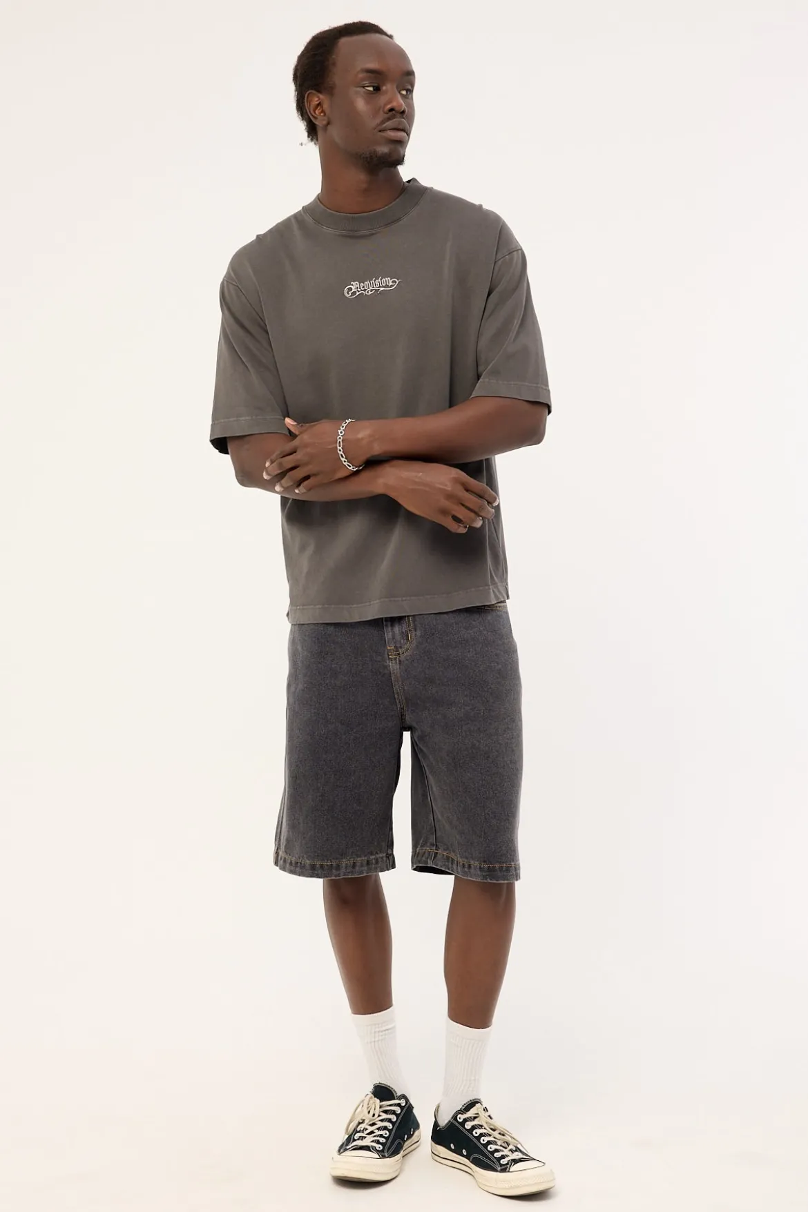 Skorn Street Super Heavy Tee Acid Grey