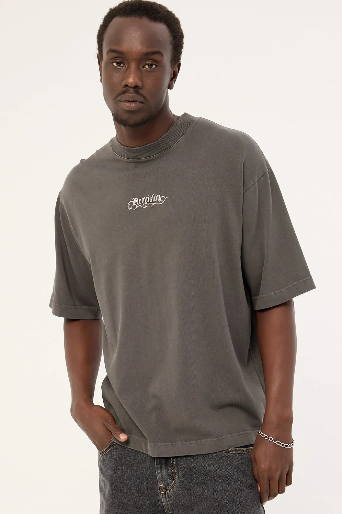 Skorn Street Super Heavy Tee Acid Grey