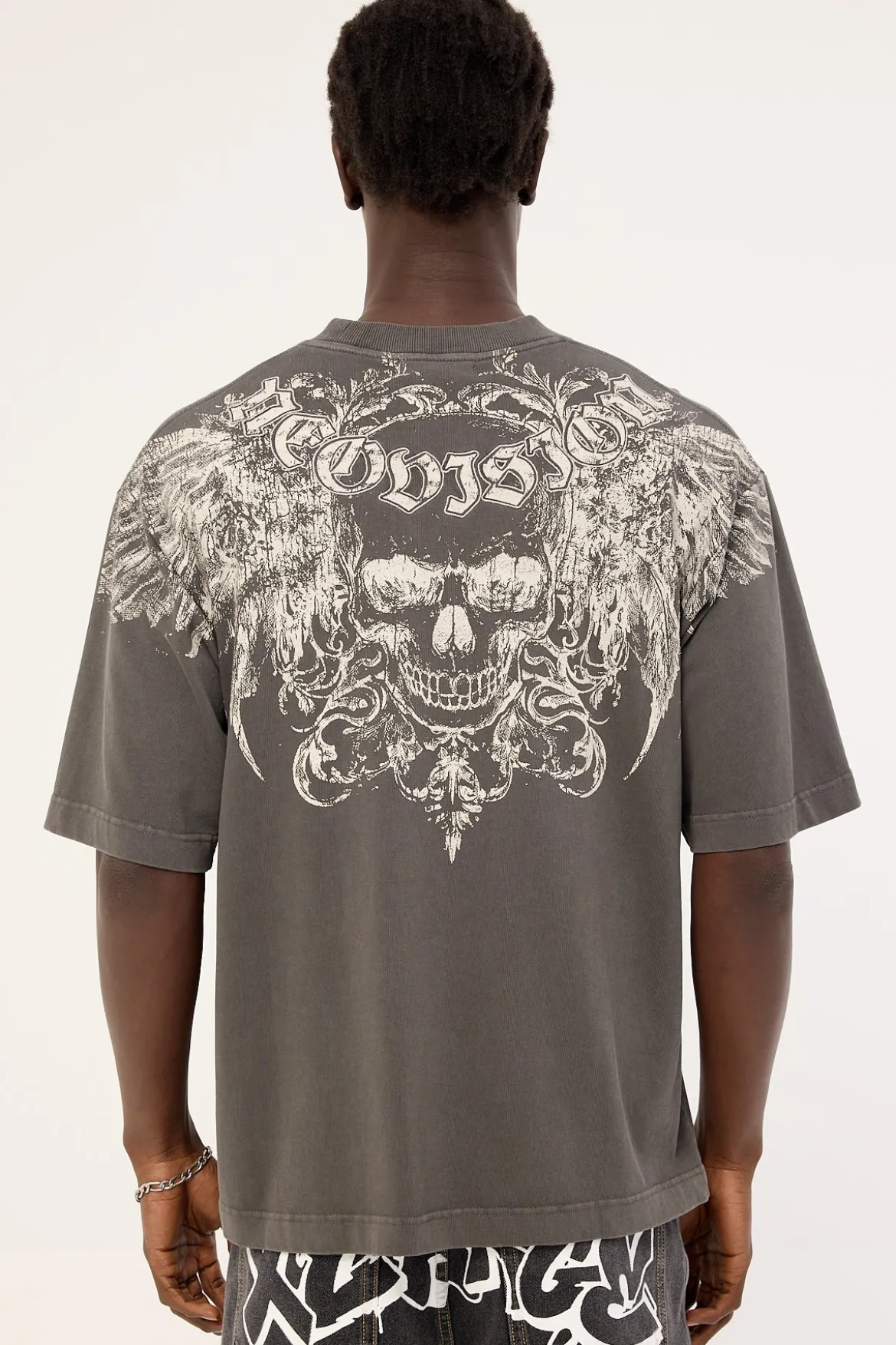 Skorn Street Super Heavy Tee Acid Grey