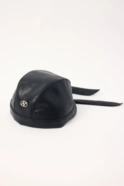 Skull Tie Cap Washed Black