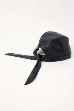 Skull Tie Cap Washed Black