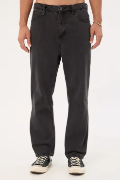 Slacker Baggy Denim Jean Coal Black