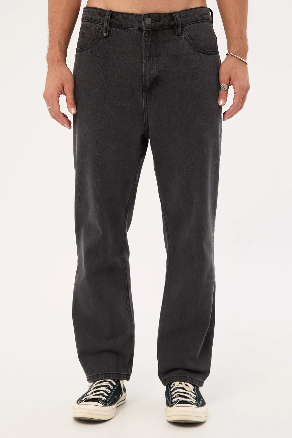 Slacker Baggy Denim Jean Coal Black