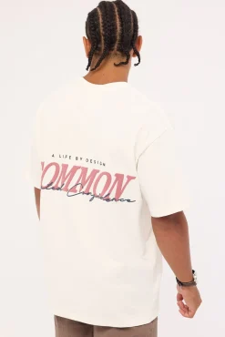 Slant Heavyweight Boxy Tee White