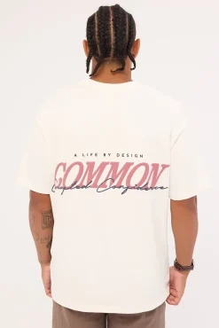 Slant Heavyweight Boxy Tee White