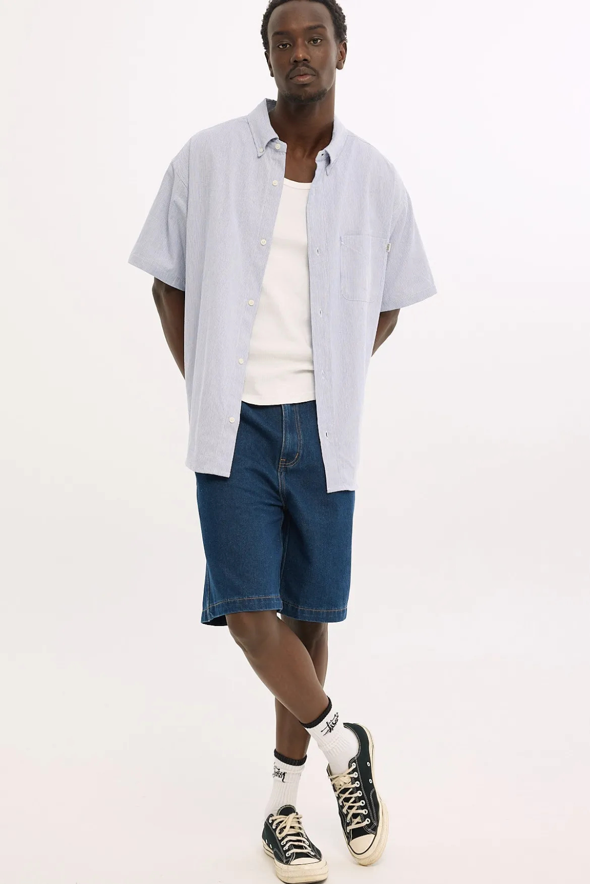 Slanted Bull Denim 91 Short Raw Indigo Denim