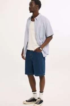 Slanted Bull Denim 91 Short Raw Indigo Denim