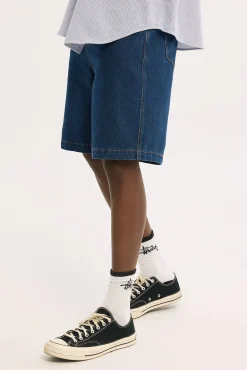 Slanted Bull Denim 91 Short Raw Indigo Denim