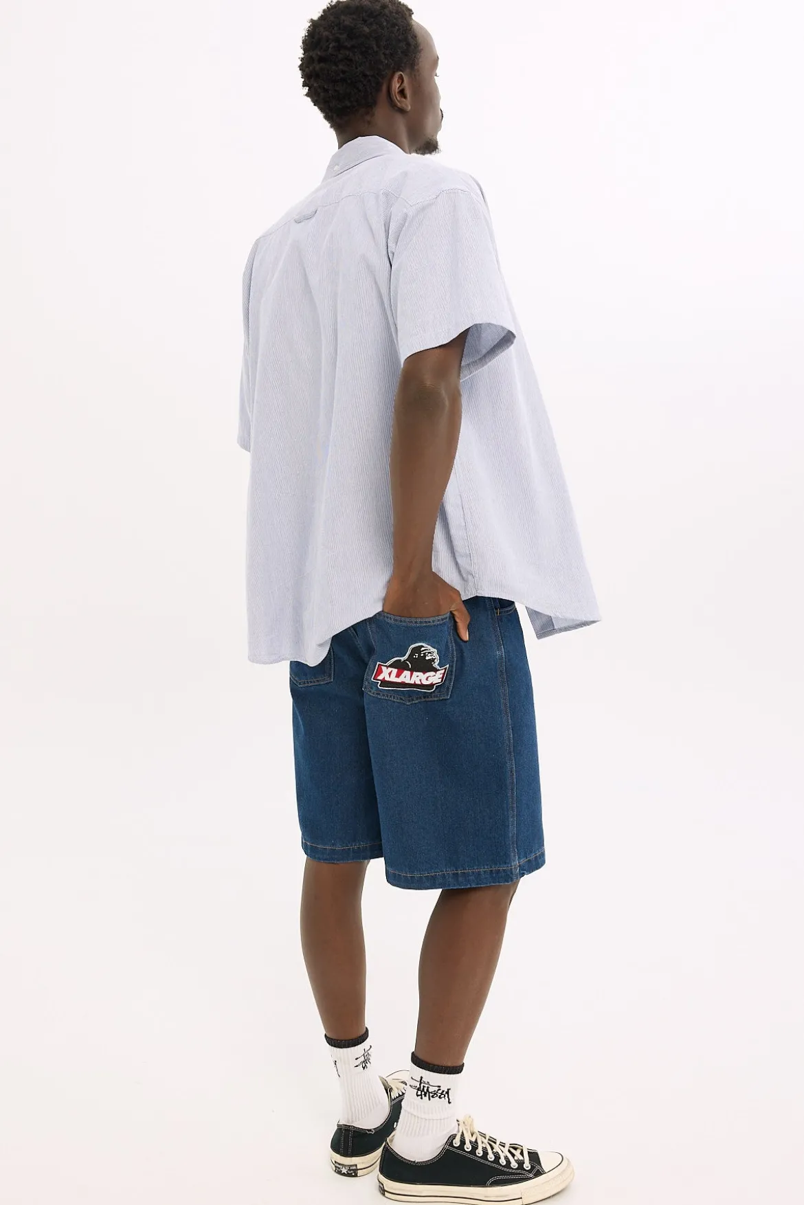 Slanted Bull Denim 91 Short Raw Indigo Denim