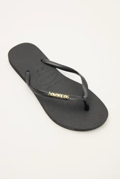 Slim Metal Logo Black/Gold