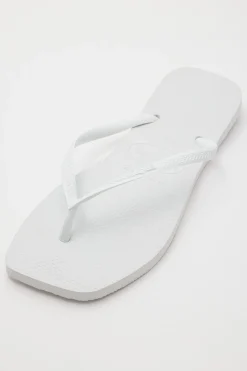 Slim Square Solid White White