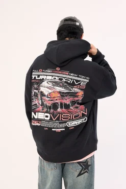 Slipstream Street Hoodie Black