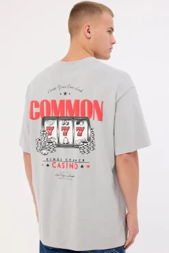 Slots Heavyweight Boxy Tee Ice Grey