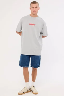 Slots Heavyweight Boxy Tee Ice Grey