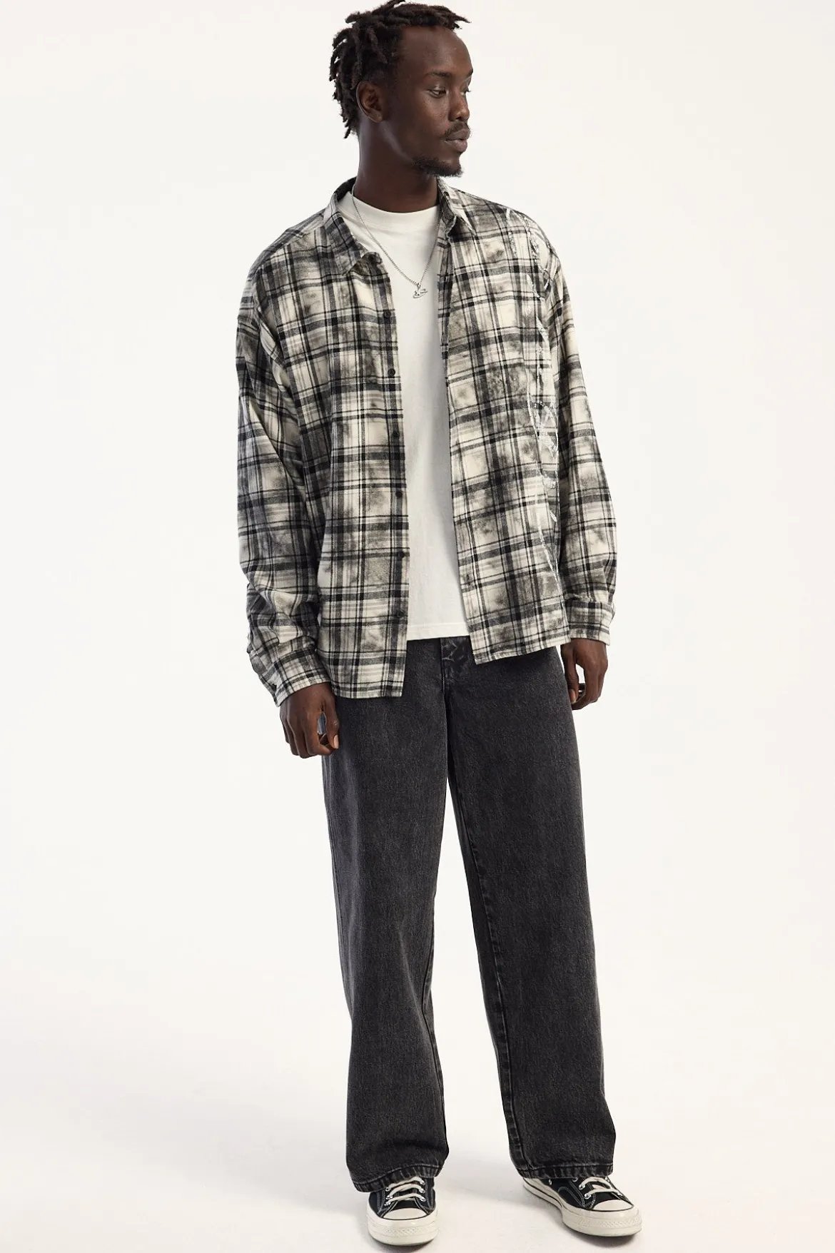 Sloucher Jean Black Rinse