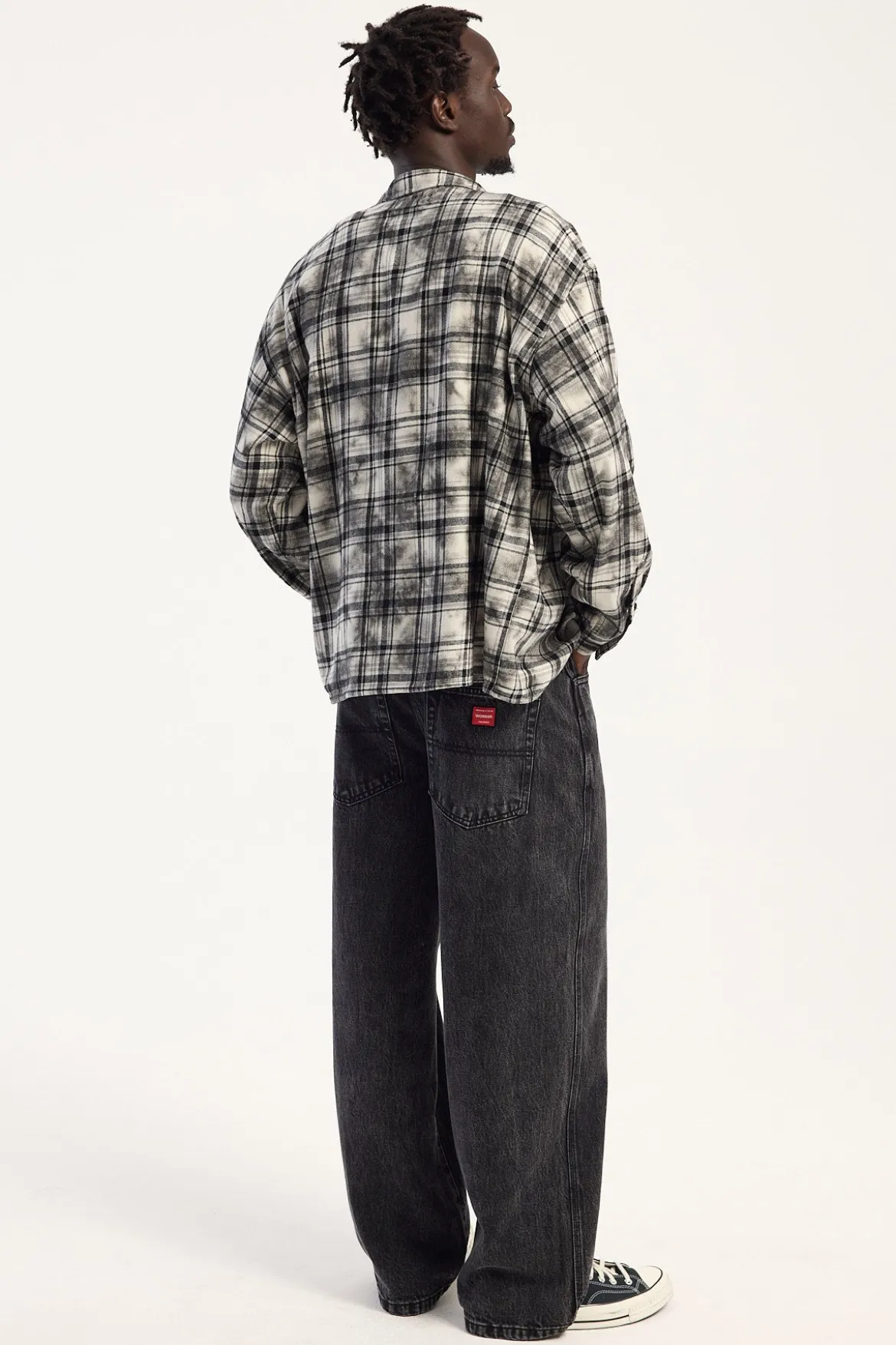 Sloucher Jean Black Rinse