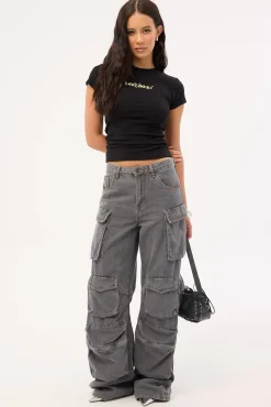 Smokeshow Jean Washed Grey