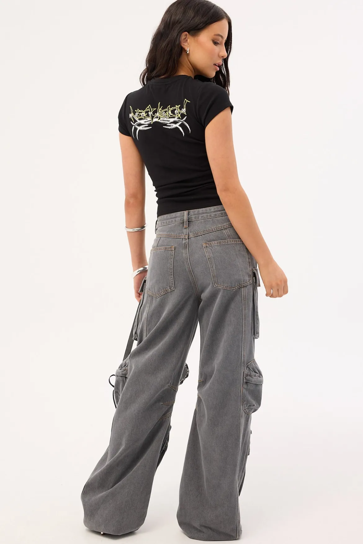 Smokeshow Jean Washed Grey