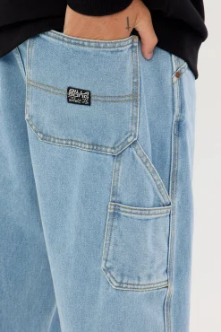 Smoko Baggy Denim Jean Stone Blue